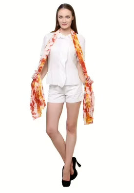 Uniscarf Tie and die Brown beach stole