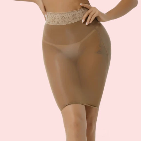 Sexy transparent beige skirt lingerie